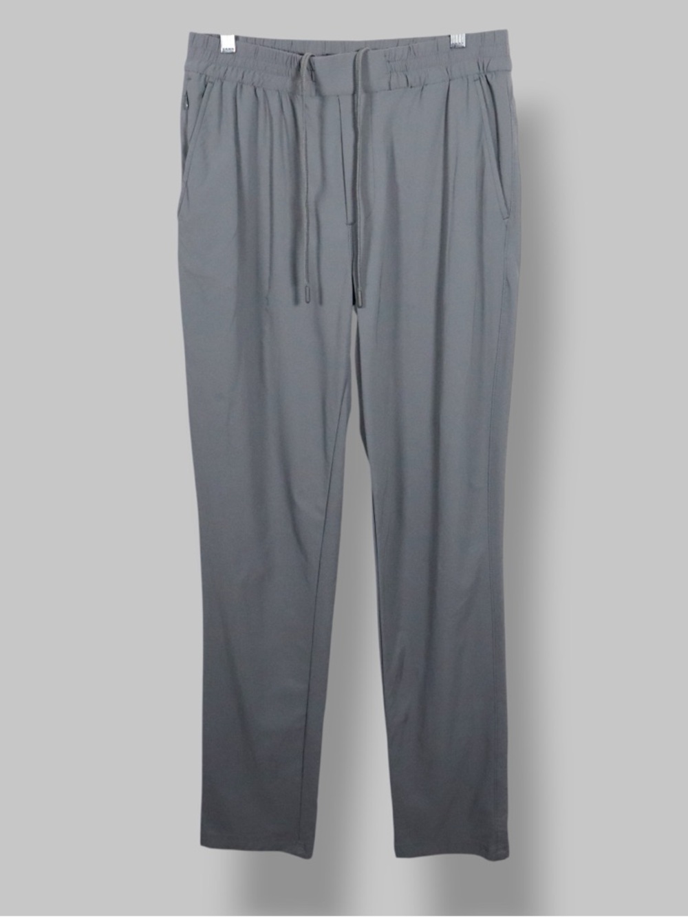 Denver Hayes Men’s Drawstring Pants 32x32 Gray Casual Stretch Lightweight